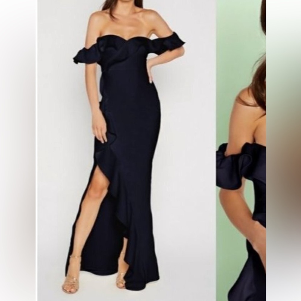 Likely Miller Ruffle‎ Gown Navy Size 0